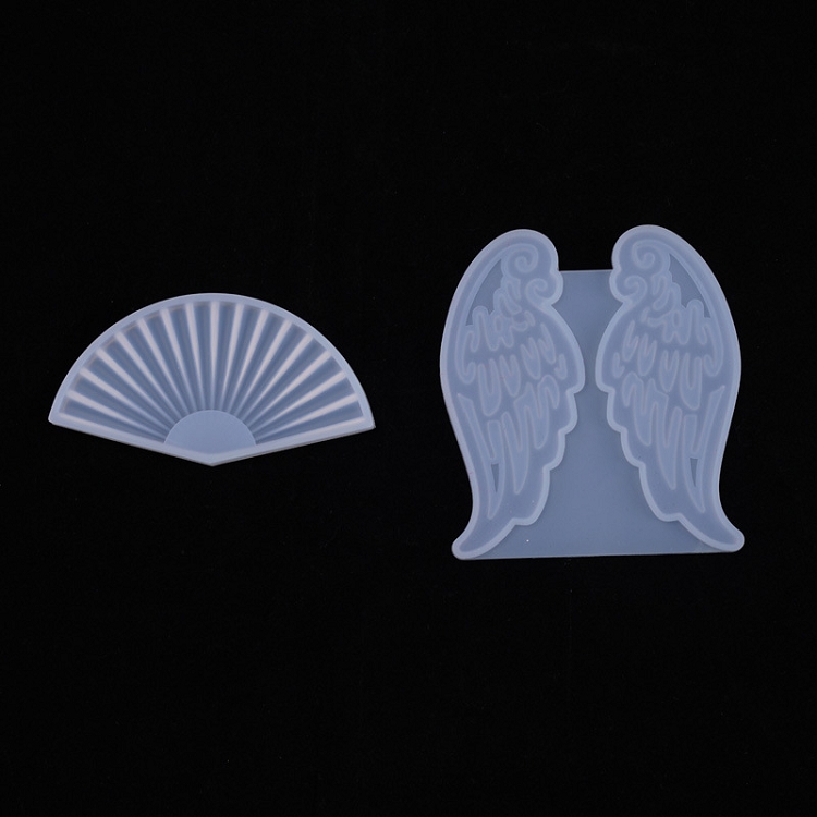 DIY folding wing fan resin mold crystal epoxy mold fan decoration ornaments ornaments pendant silicone mold